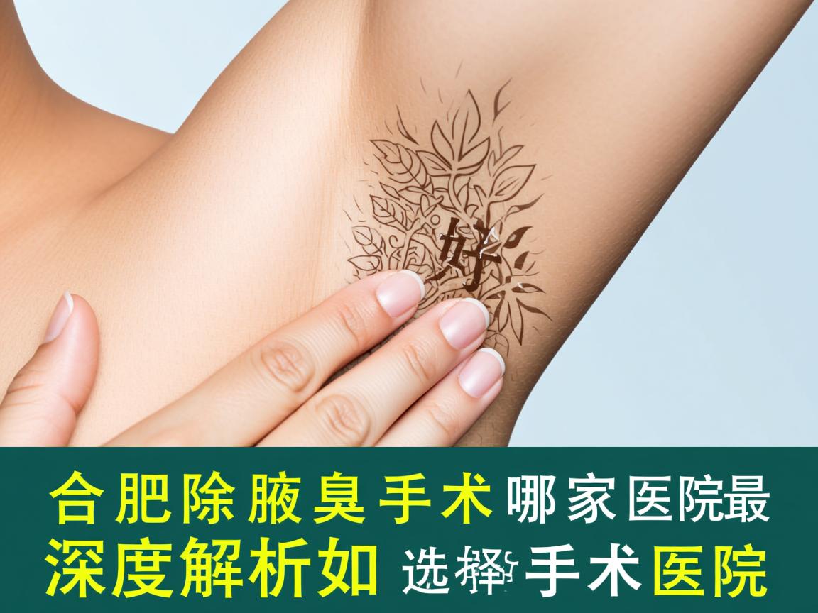 合肥除腋臭手术哪家医院最好？深度解析如何选择最好的腋臭手术医院