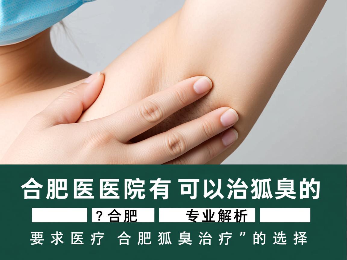 合肥医院有可以治狐臭的吗？专业解析合肥狐臭治疗的选择