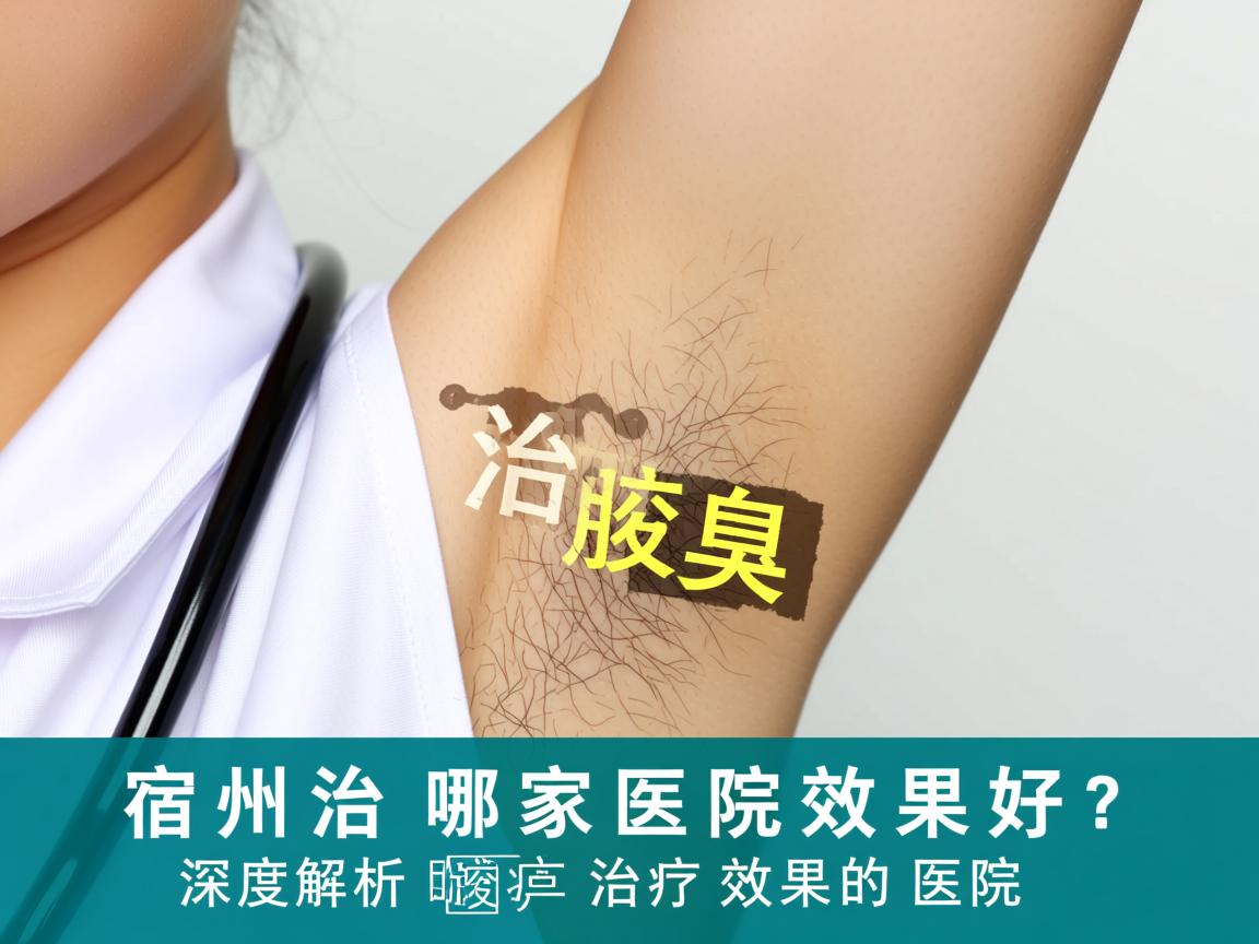宿州治腋臭哪家医院效果好？深度解析宿州腋臭治疗效果好的医院
