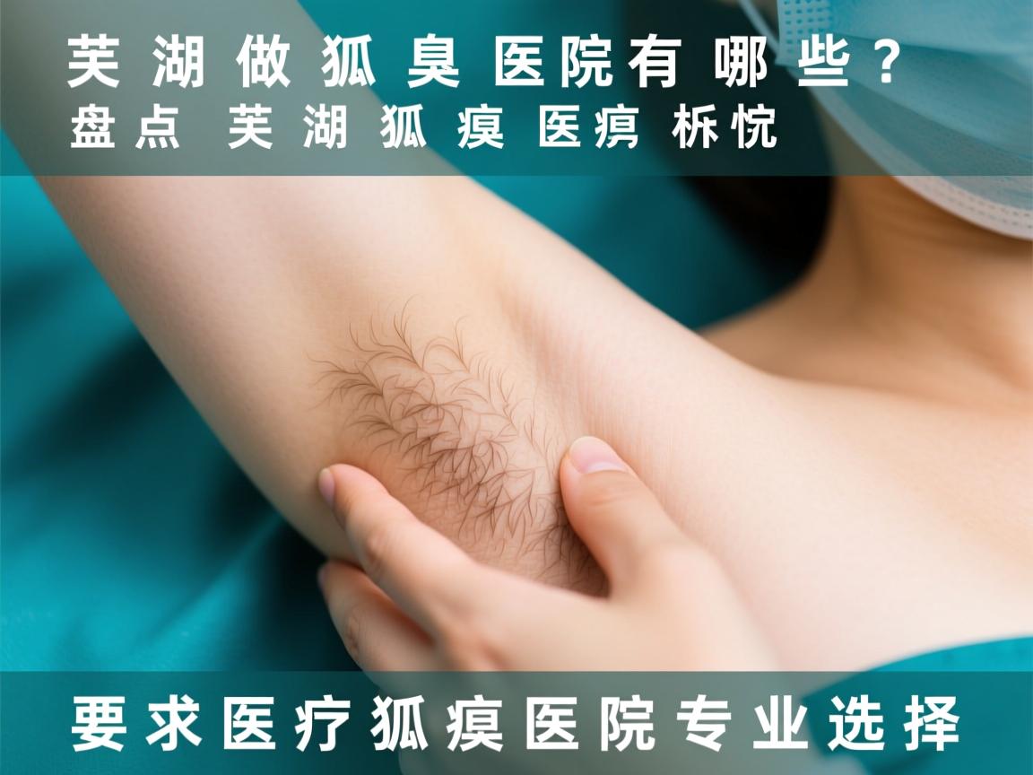 芜湖做狐臭医院有哪些？盘点芜湖狐臭医院专业选择