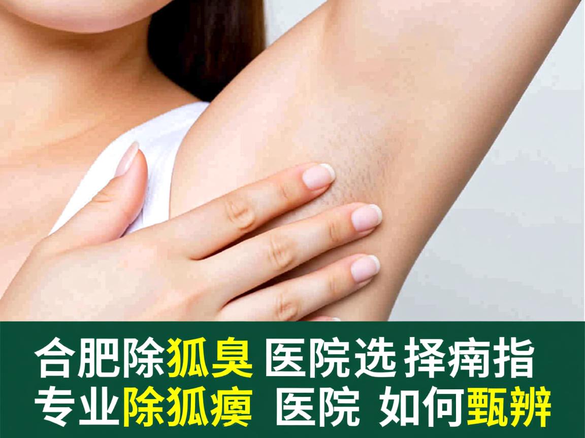 合肥除狐臭医院选择指南，专业除狐臭医院如何甄别