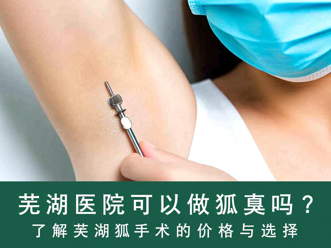 芜湖医院可以做狐臭吗？了解芜湖狐臭手术的价格与选择