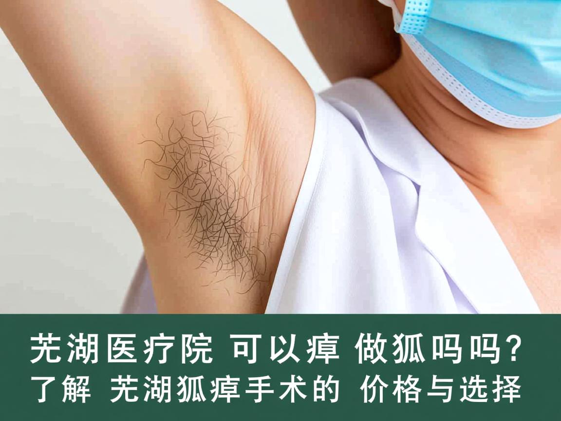 芜湖医院可以做狐臭吗？了解芜湖狐臭手术的价格与选择