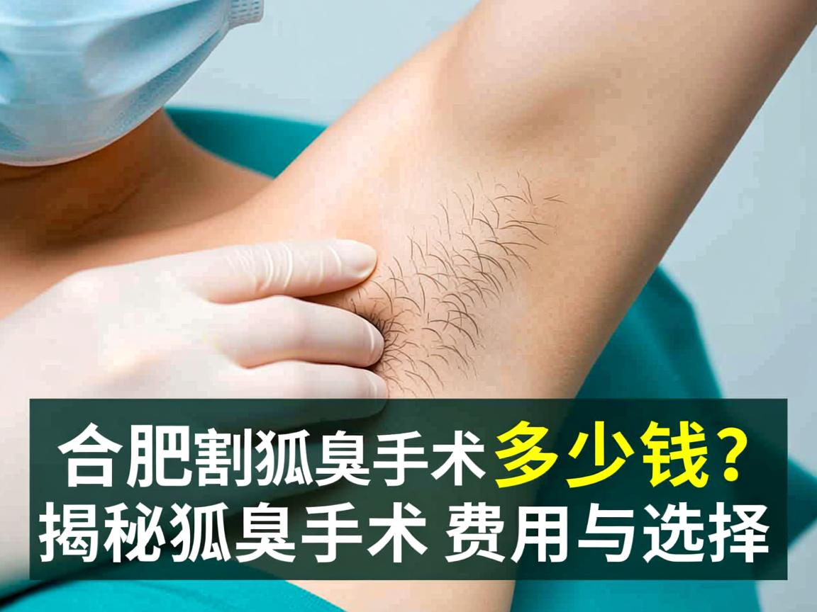 合肥割狐臭手术多少钱？揭秘狐臭手术费用与选择