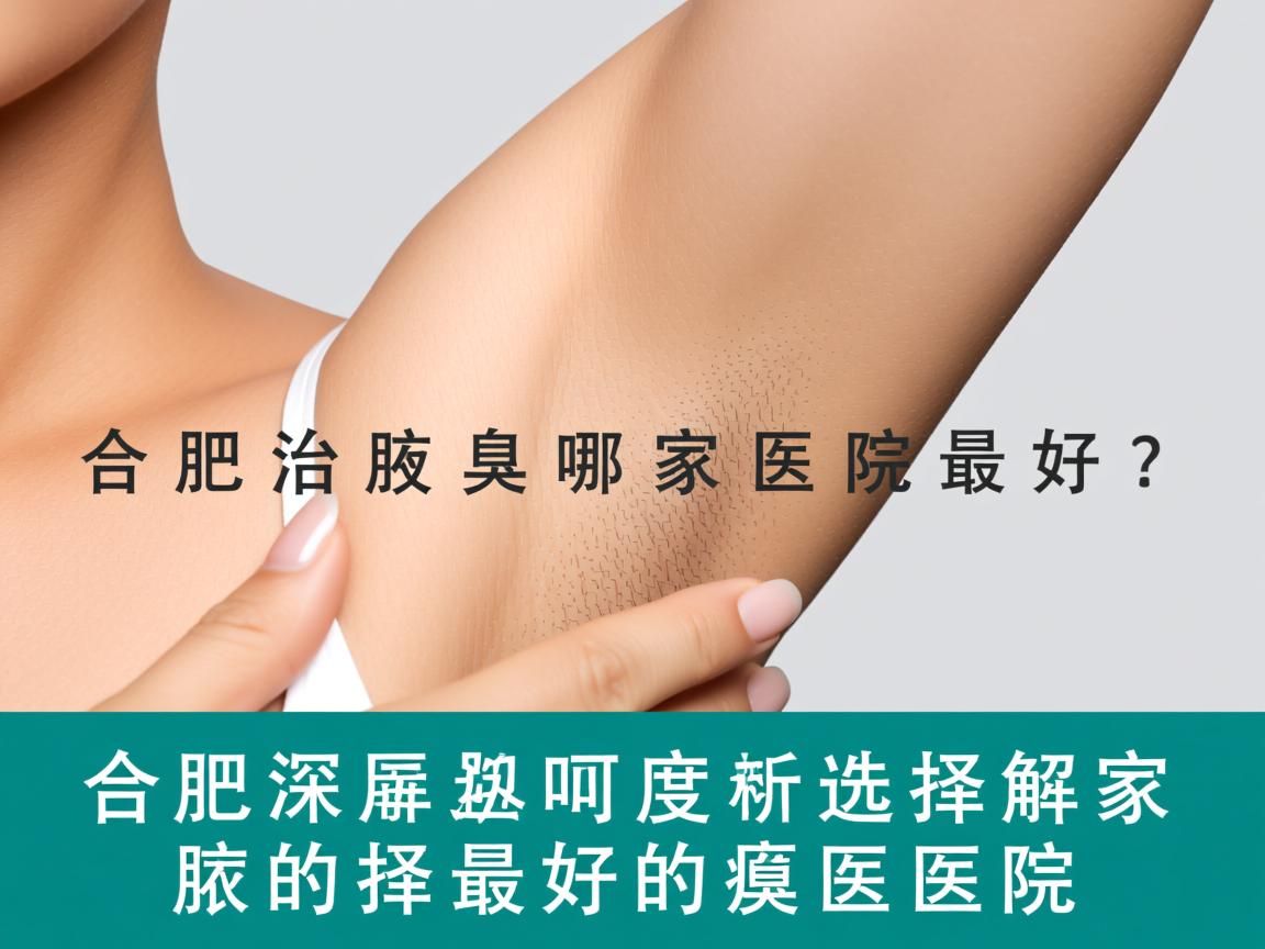 合肥治疗腋臭哪家医院最好？深度解析如何选择最好的腋臭医院