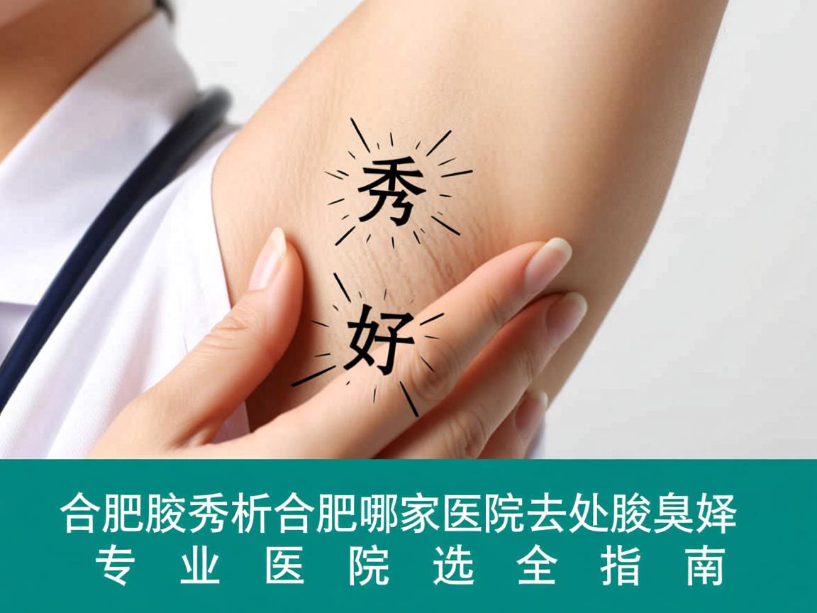 合肥腋秀解析，合肥哪家医院去处腋臭好，专业医院选择全指南