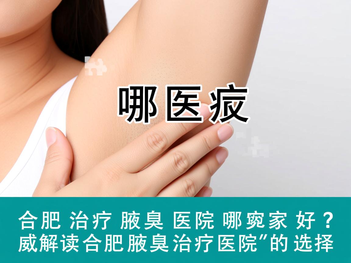 合肥治疗腋臭医院哪家好？权威解读合肥腋臭治疗医院的选择