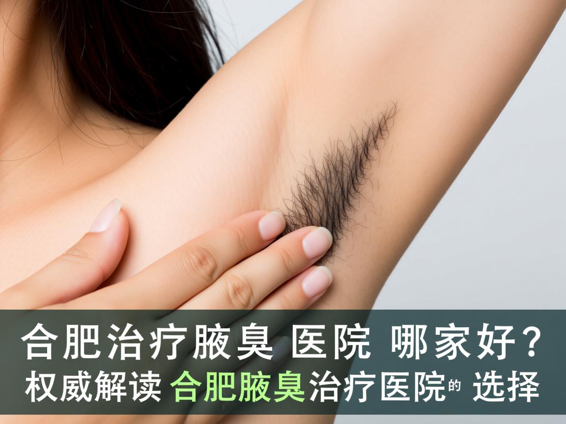 合肥治疗腋臭医院哪家好？权威解读合肥腋臭治疗医院的选择
