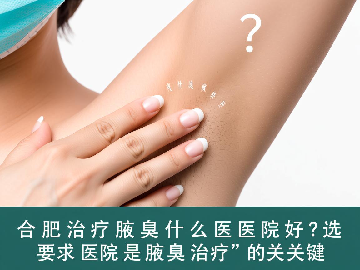 合肥治疗腋臭什么医院好？选对医院是腋臭治疗的关键