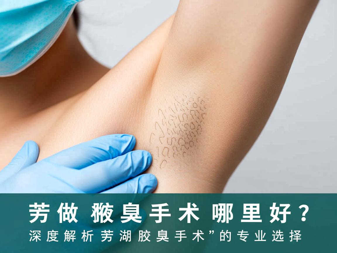 芜湖做腋臭手术哪里好？深度解析芜湖腋臭手术的专业选择