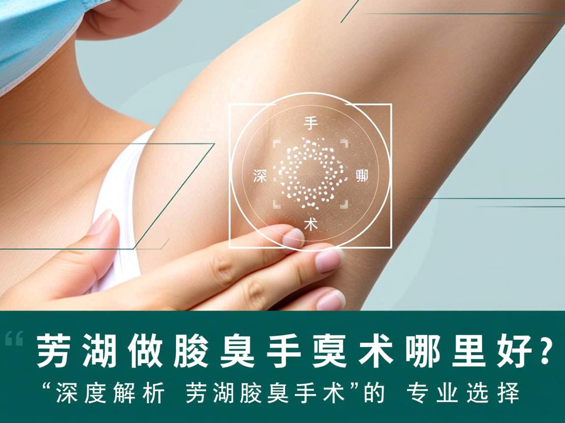 芜湖做腋臭手术哪里好？深度解析芜湖腋臭手术的专业选择