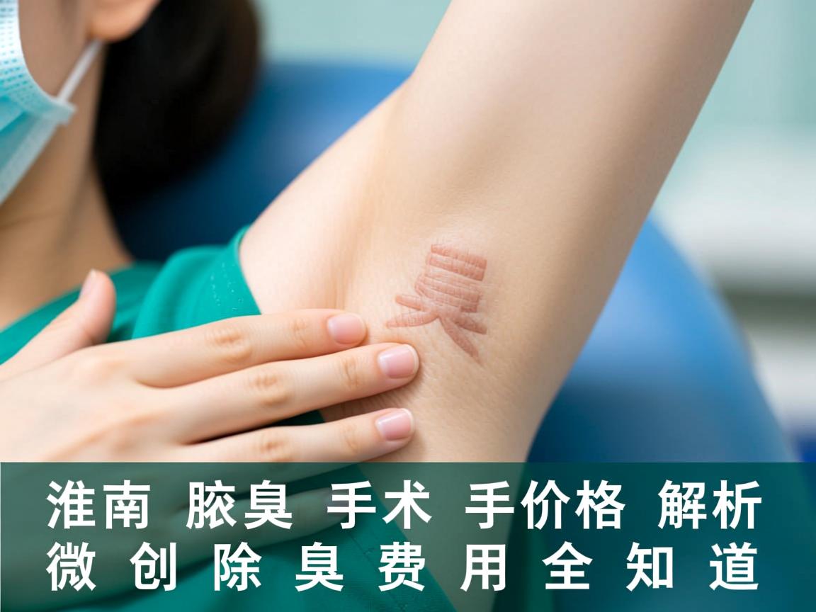 淮南腋臭手术价格解析，微创除臭费用全知道