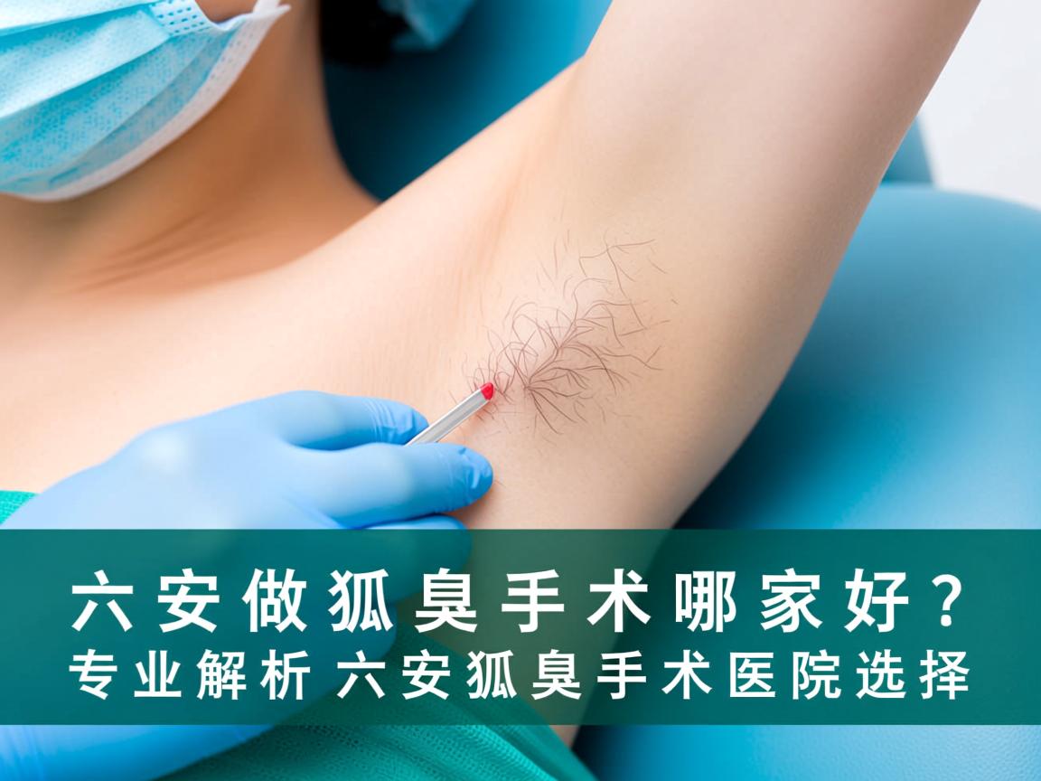 六安做狐臭手术哪家好？专业解析六安狐臭手术医院选择