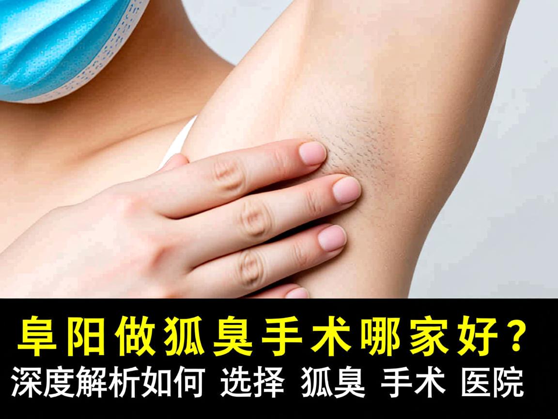 阜阳做狐臭手术哪家好？深度解析如何选择好的狐臭手术医院