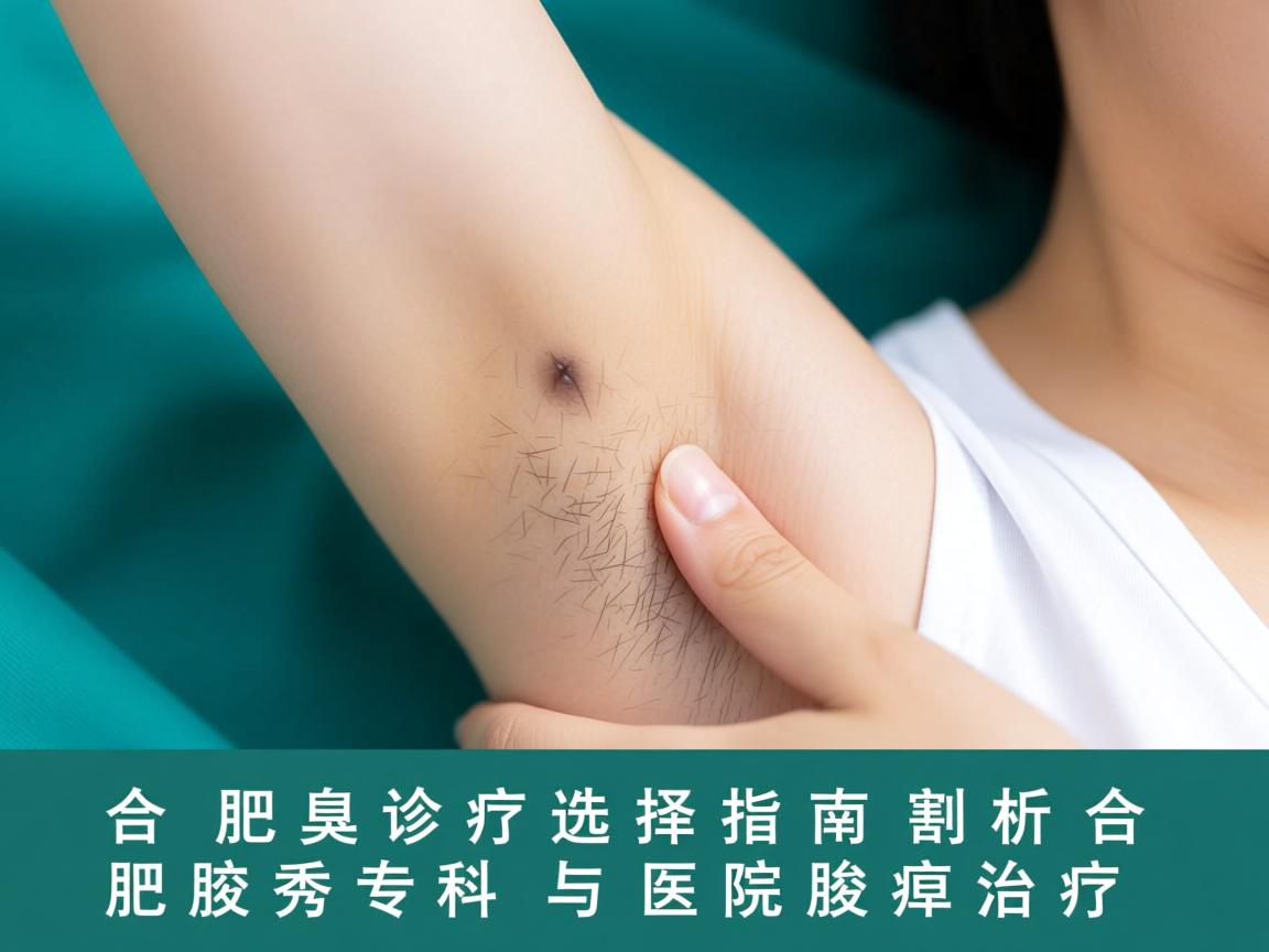 合肥腋臭诊疗选择指南，剖析合肥腋秀专科与医院腋臭治疗