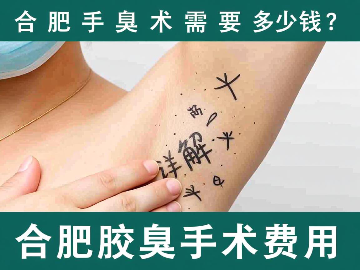合肥腋臭手术需要多少钱？详解合肥腋臭手术费用