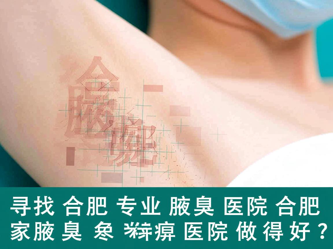 寻找合肥专业腋臭医院,合肥哪家腋臭专科医院做得好? 寻找合肥专业腋臭医院,合肥哪家腋臭专科医院做得好?