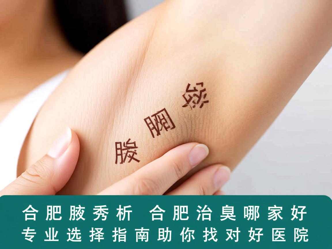 合肥腋秀解析，合肥治腋臭哪家好，专业选择指南助你找对好医院