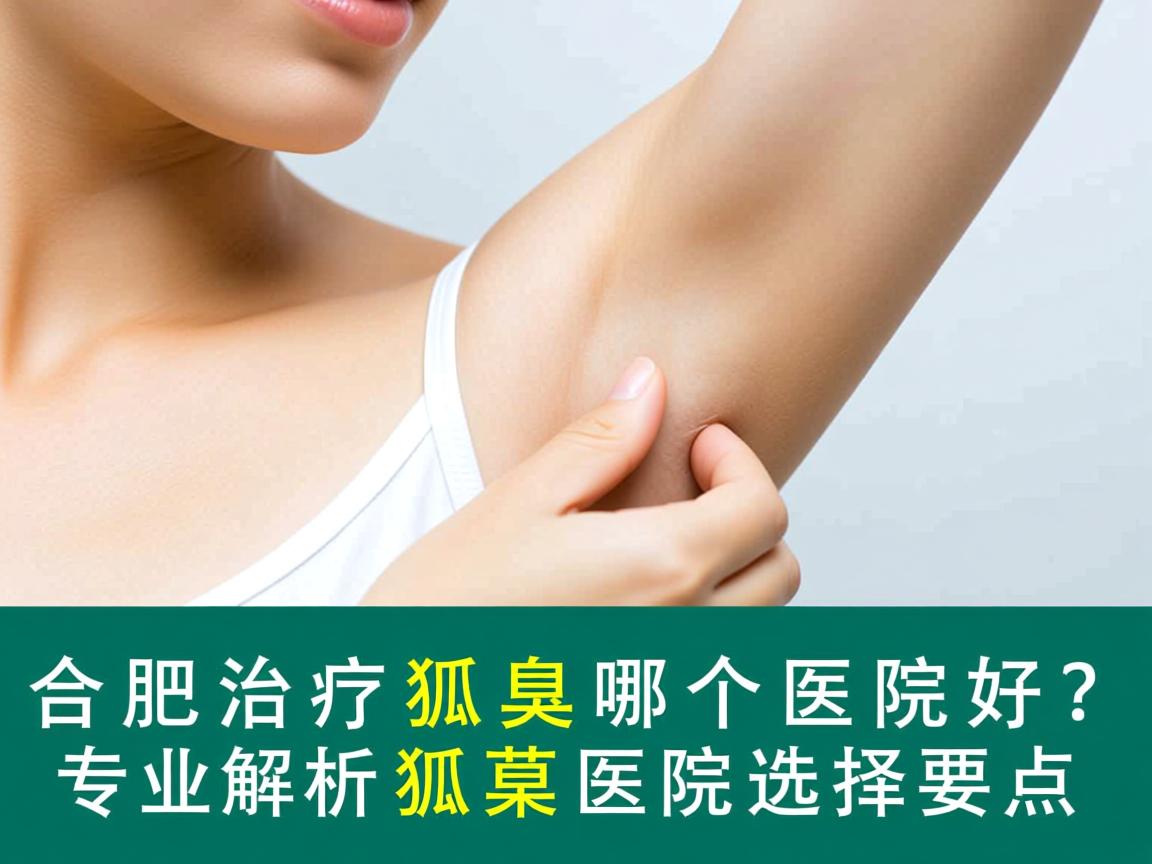 合肥治疗狐臭哪个医院好？专业解析狐臭医院选择要点