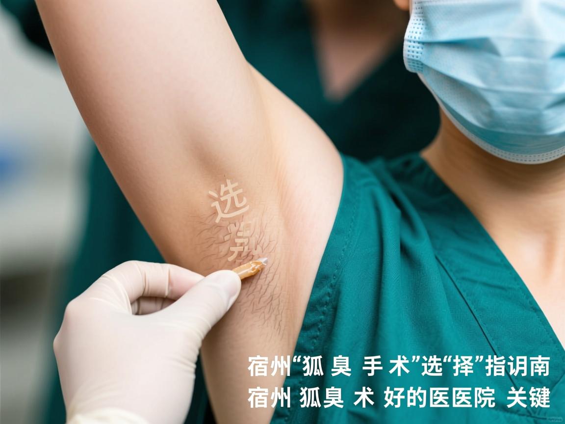 宿州狐臭手术选择指南，详解宿州狐臭术好的医院关键