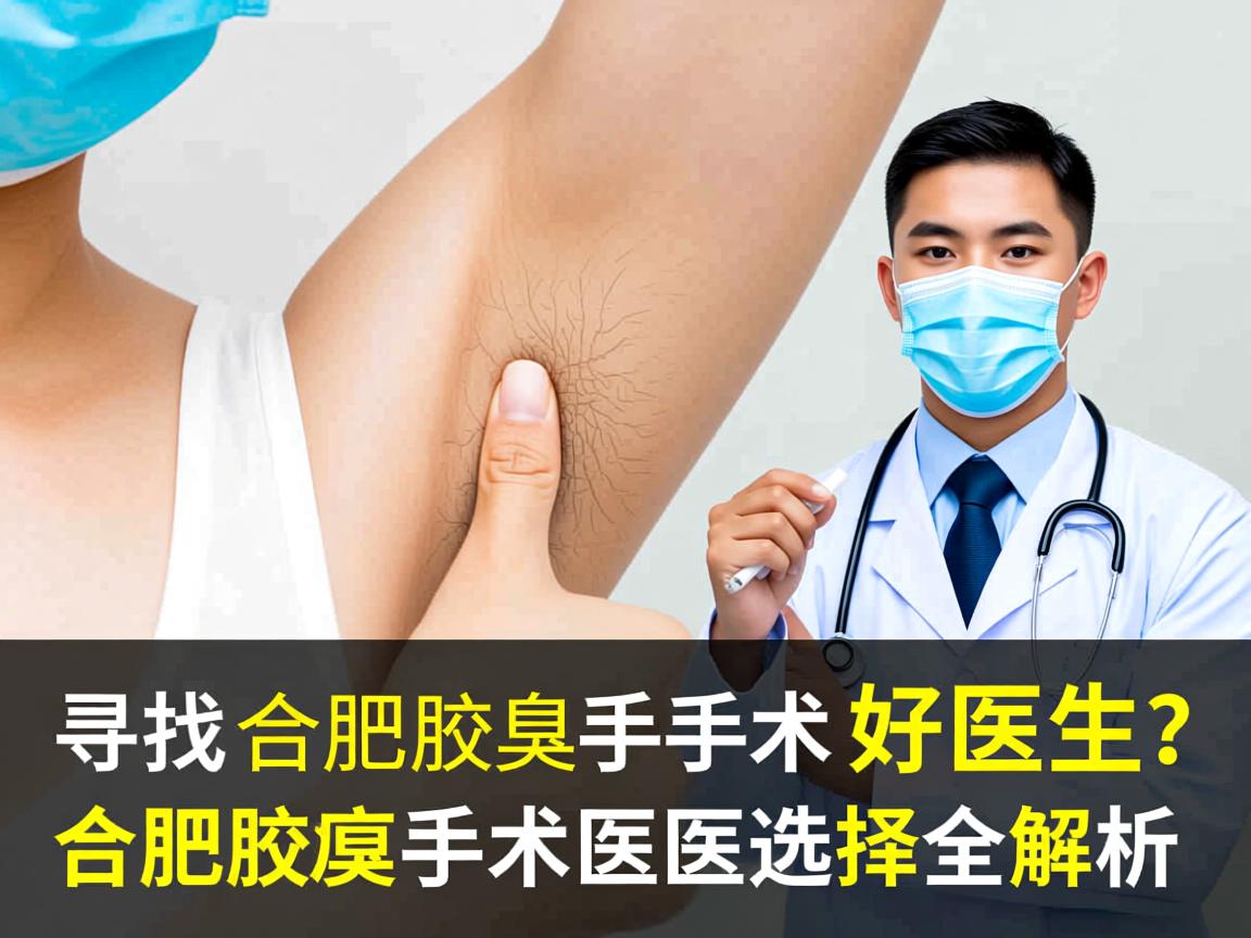 寻找合肥腋臭手术好医生？合肥腋臭手术医生选择全解析