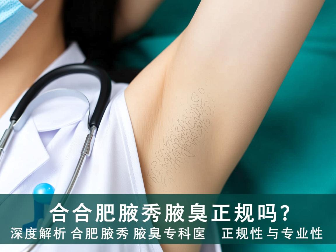 合肥腋秀腋臭正规吗？深度解析合肥腋秀腋臭专科的正规性与专业性