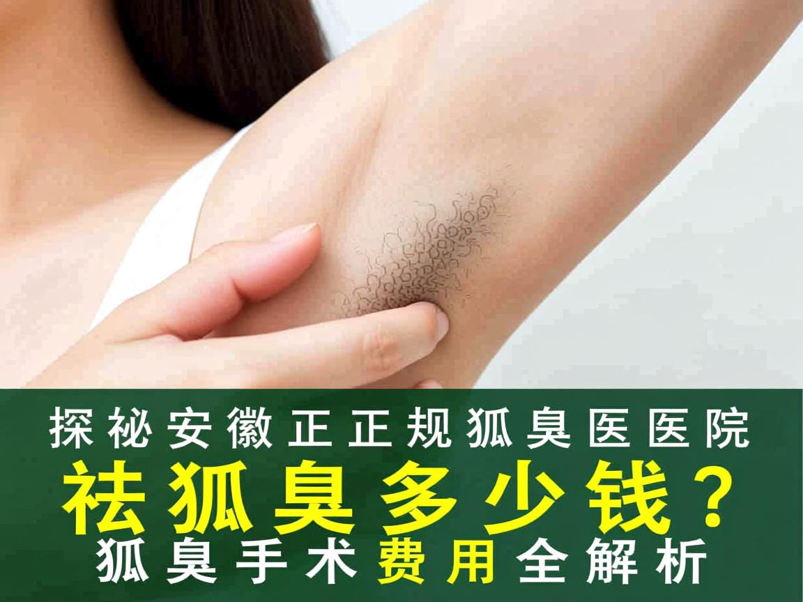 探秘安徽正规狐臭医院，祛狐臭多少钱，狐臭手术费用全解析