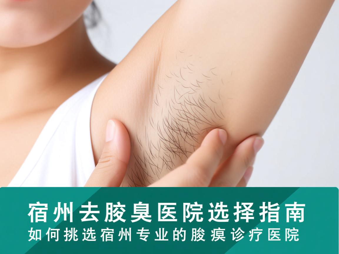 宿州去腋臭医院选择指南，如何挑选宿州专业的腋臭诊疗医院