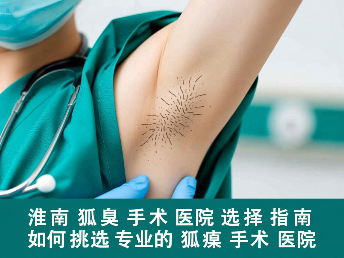 淮南狐臭手术医院选择指南，如何挑选专业的狐臭手术医院