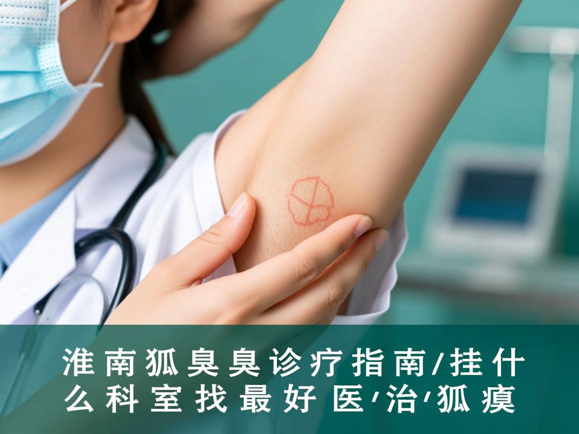 淮南狐臭诊疗指南，挂什么科室找最好医生治狐臭