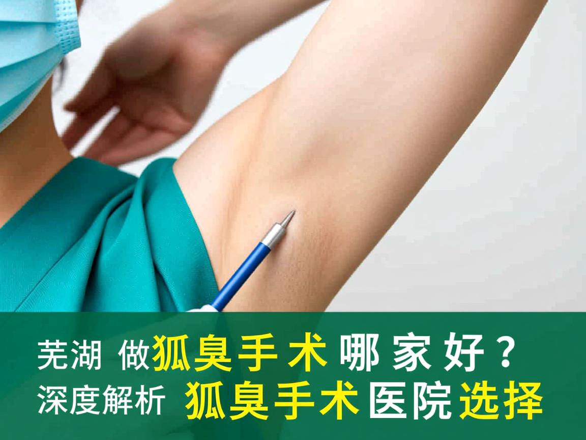 芜湖做狐臭手术哪家好？深度解析芜湖狐臭手术医院选择