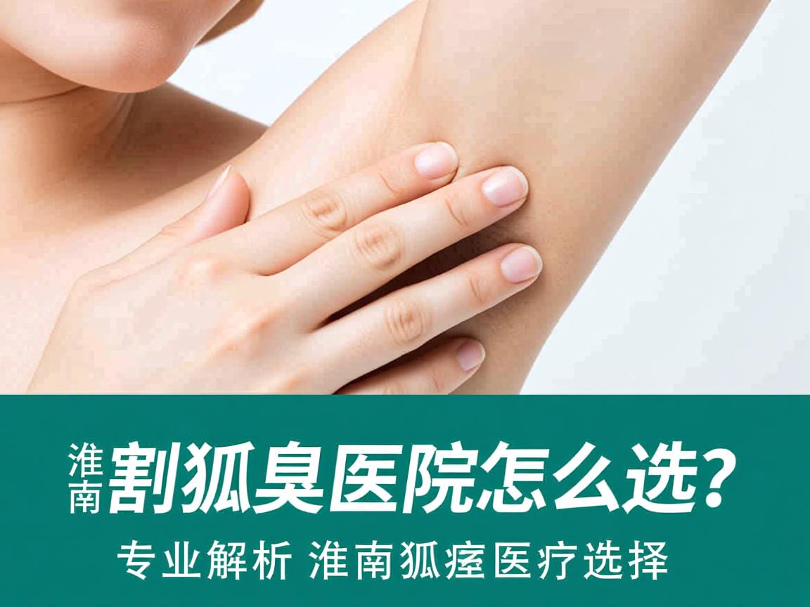 淮南割狐臭医院怎么选？专业解析淮南狐臭医疗选择