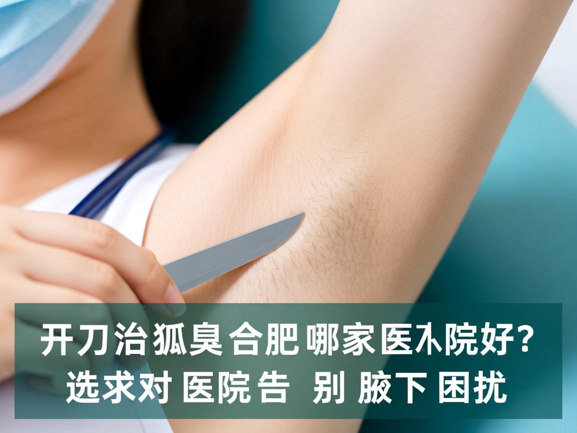 开刀治狐臭合肥哪家医院好？选对医院告别腋下困扰