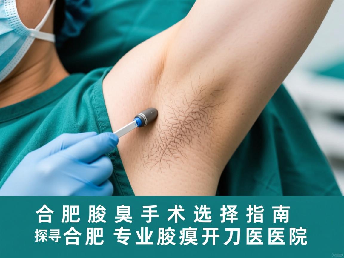 合肥腋臭手术选择指南，探寻合肥专业腋臭开刀医院