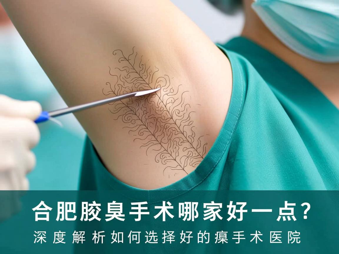 合肥腋臭手术哪家好一点？深度解析如何选择好的腋臭手术医院