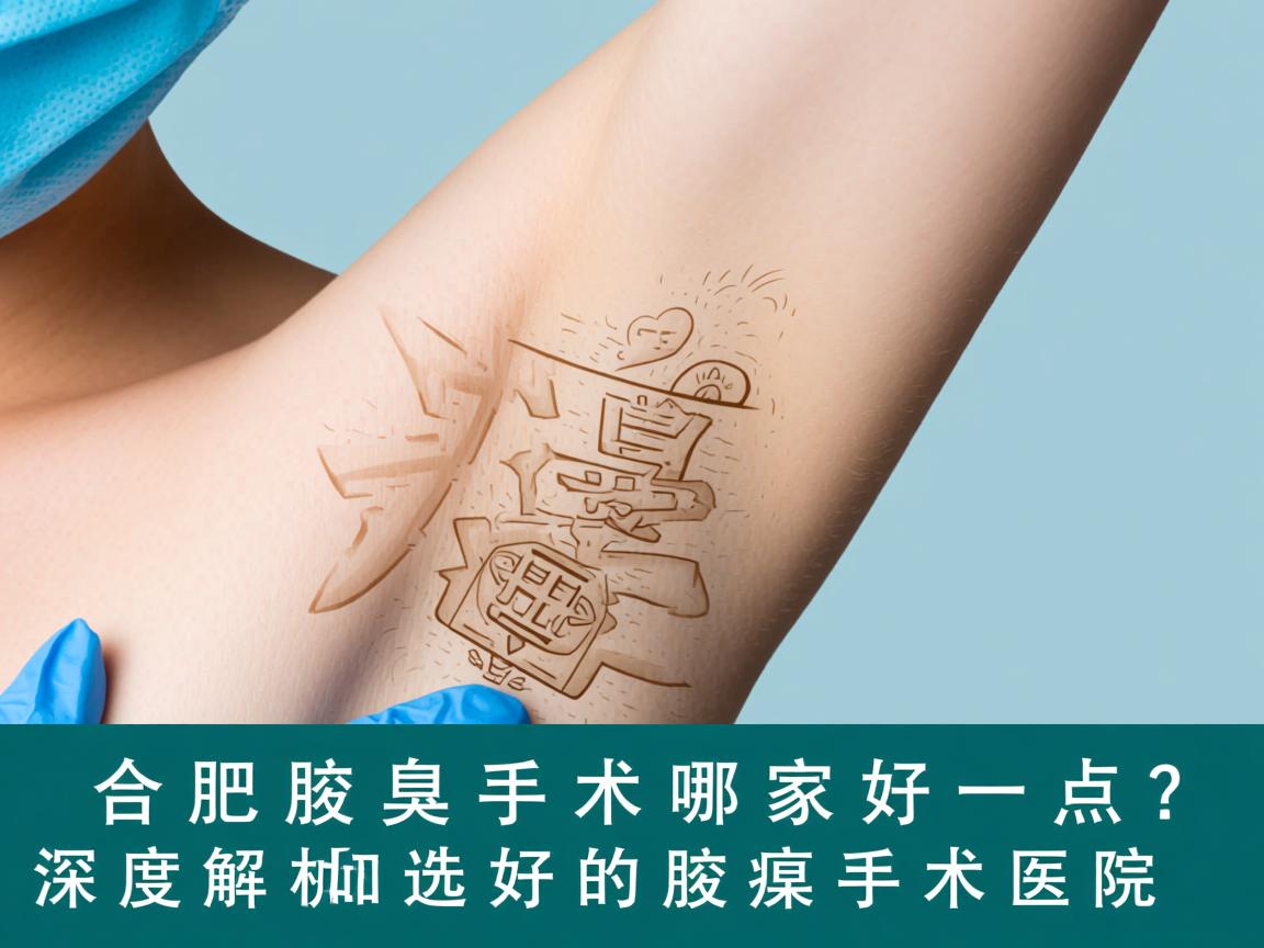 合肥腋臭手术哪家好一点？深度解析如何选择好的腋臭手术医院