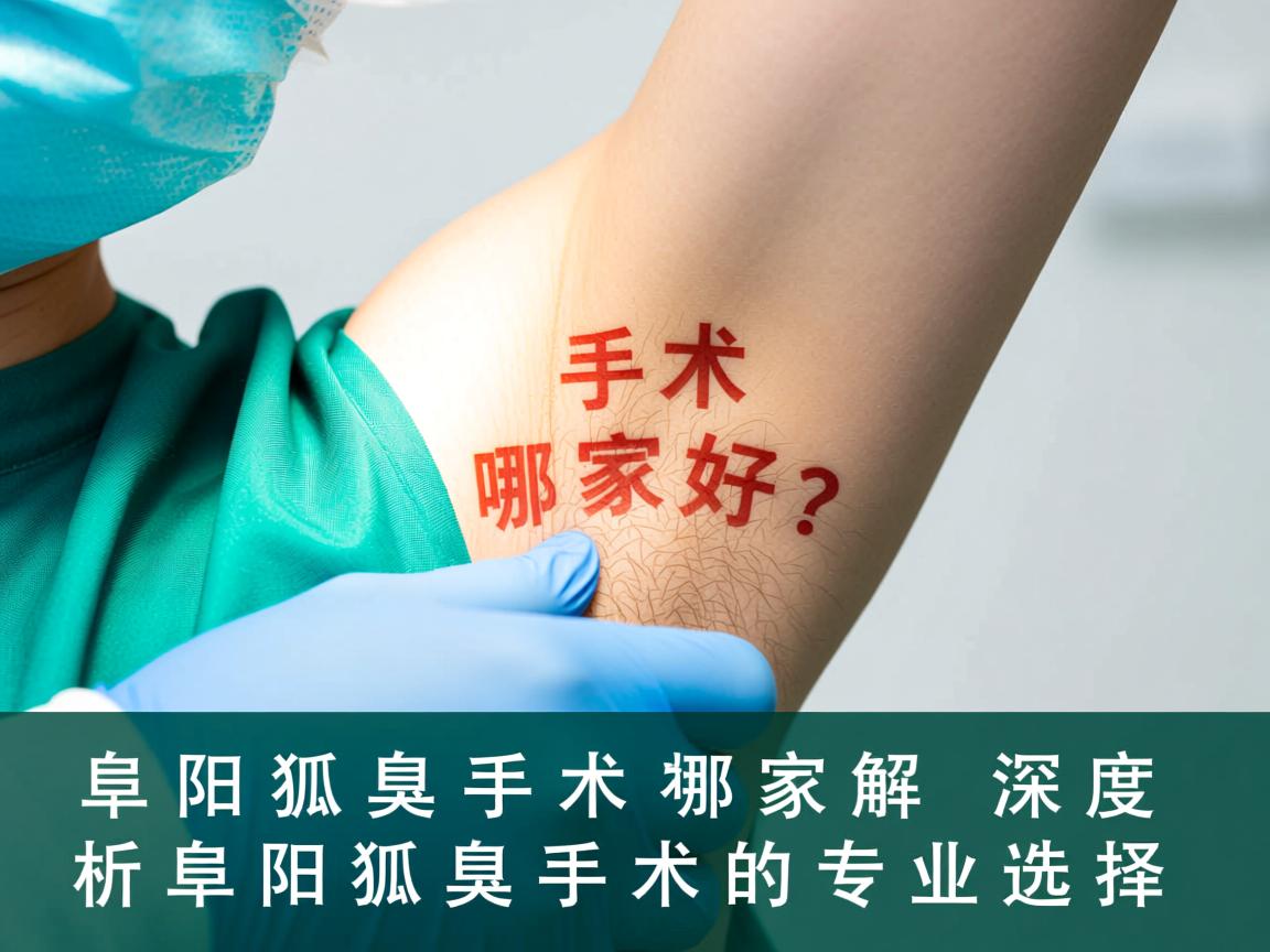 阜阳狐臭手术哪家好？深度解析阜阳狐臭手术的专业选择