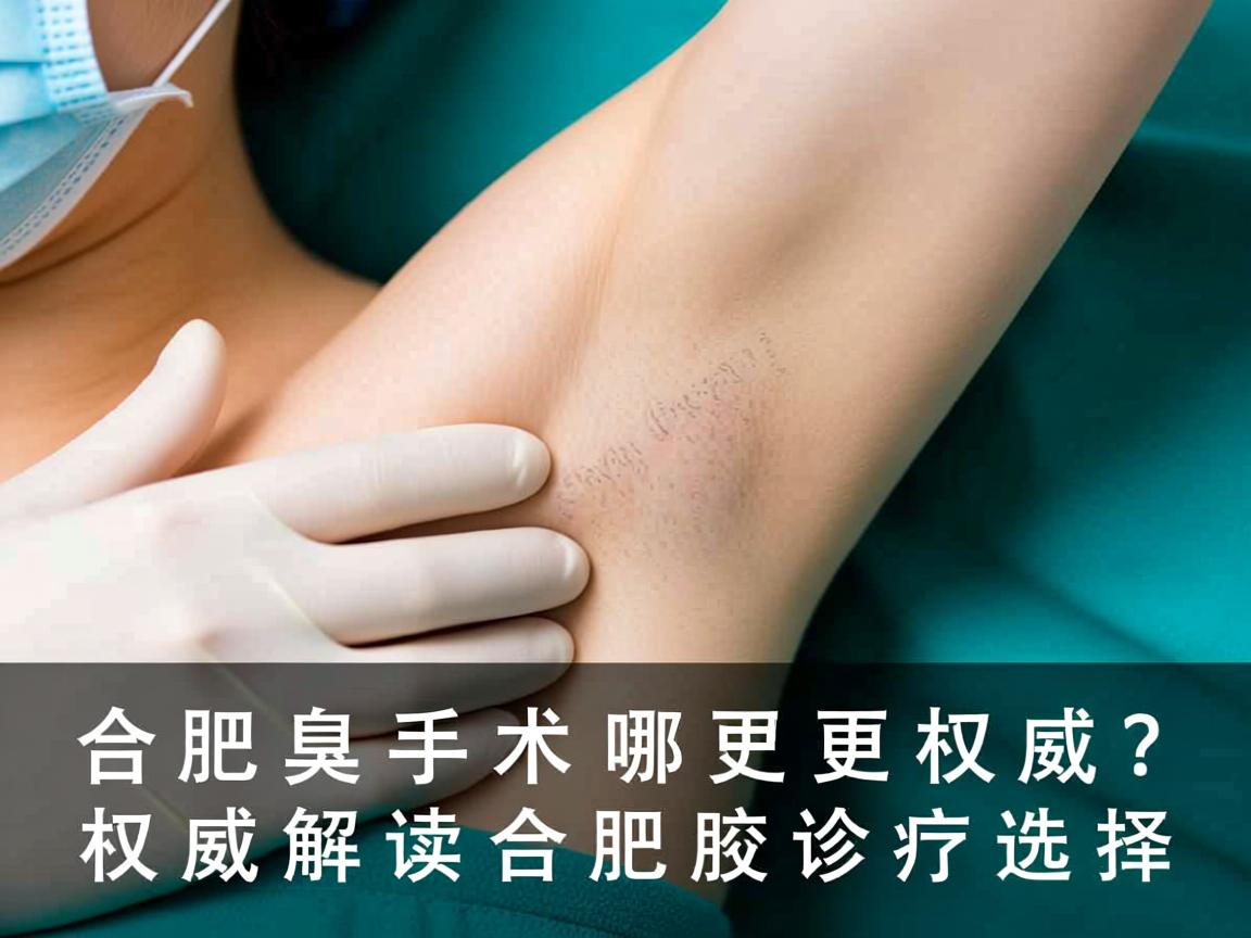 合肥腋臭手术哪里更权威？权威解读合肥腋臭诊疗选择