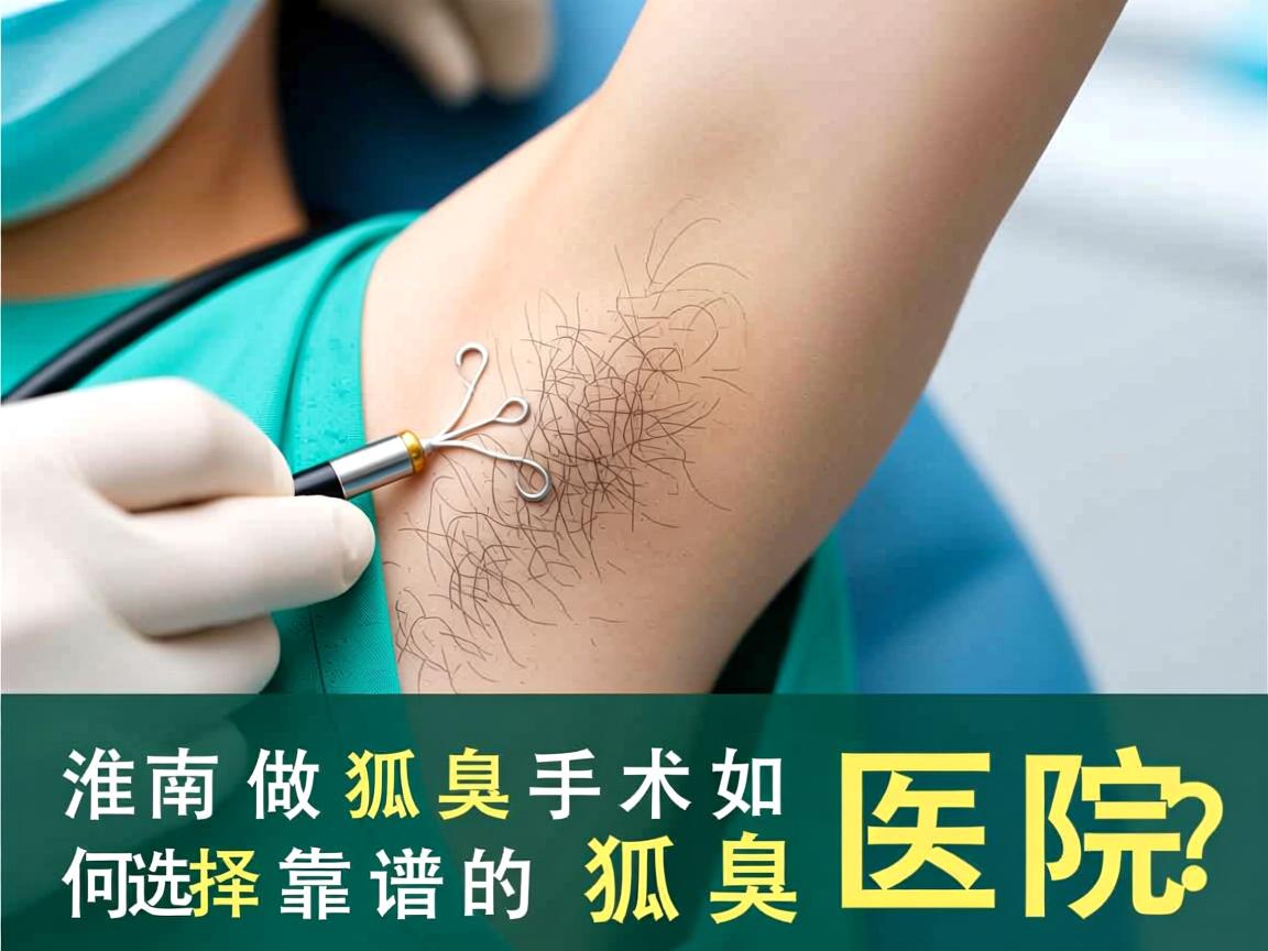 淮南做狐臭手术，如何选择靠谱的狐臭医院？