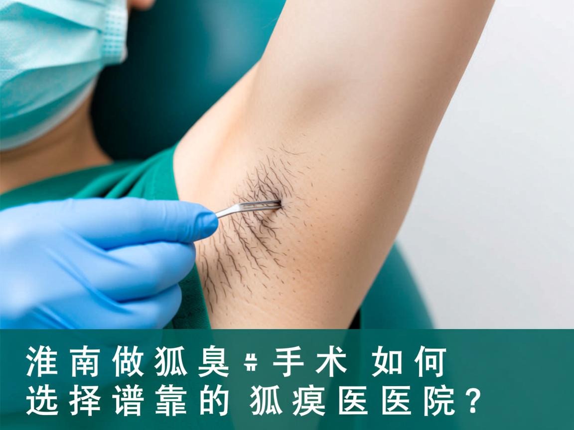 淮南做狐臭手术，如何选择靠谱的狐臭医院？
