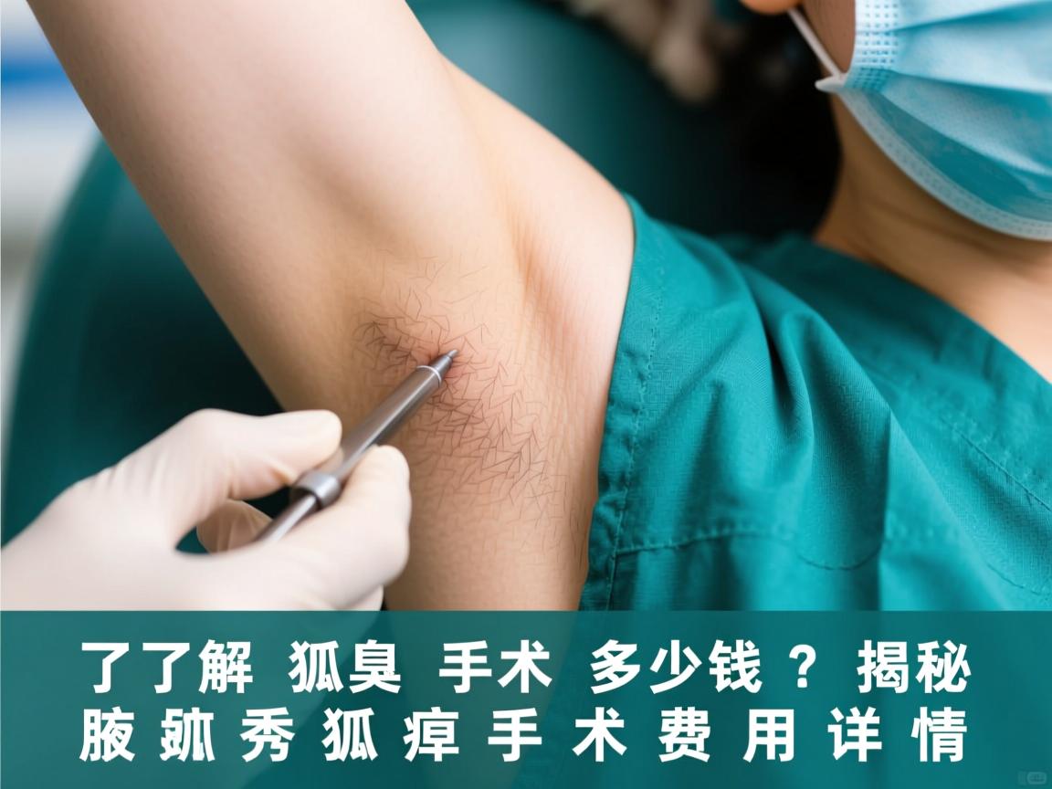 了解狐臭手术多少钱？揭秘腋秀狐臭手术费用详情