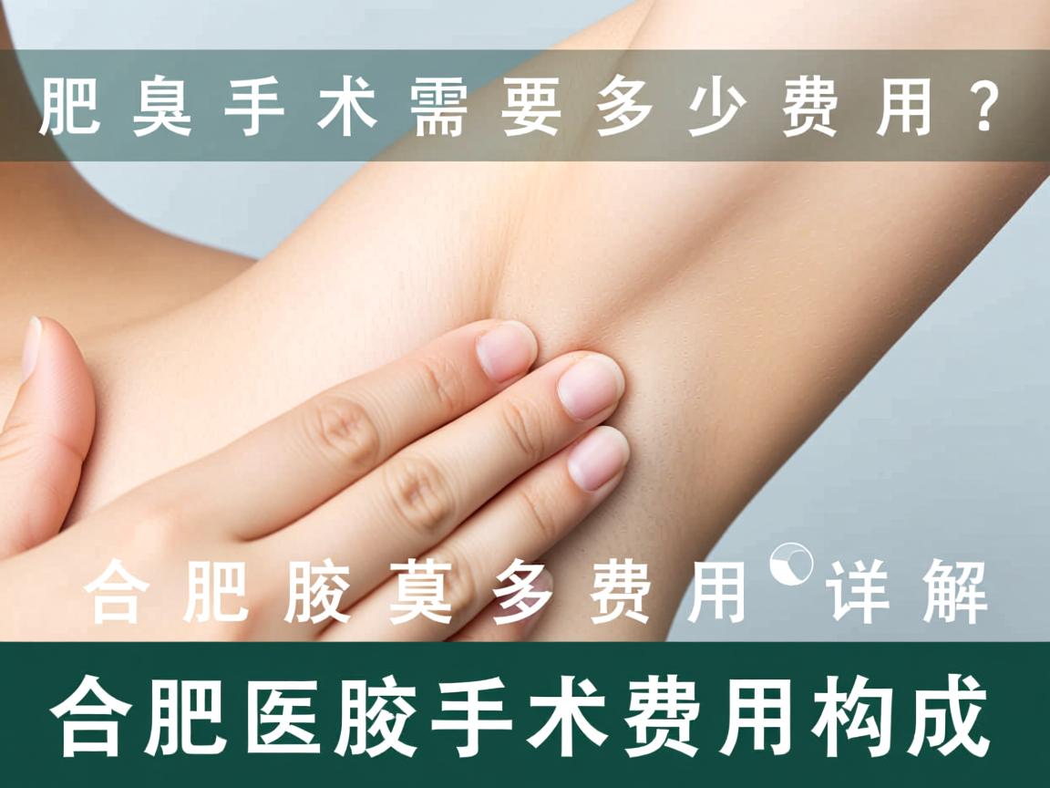 合肥腋臭手术需要多少费用？详解合肥腋臭手术费用构成