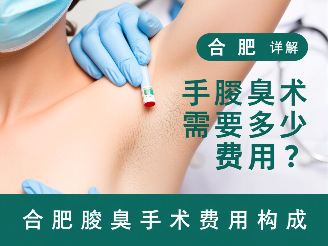 合肥腋臭手术需要多少费用？详解合肥腋臭手术费用构成
