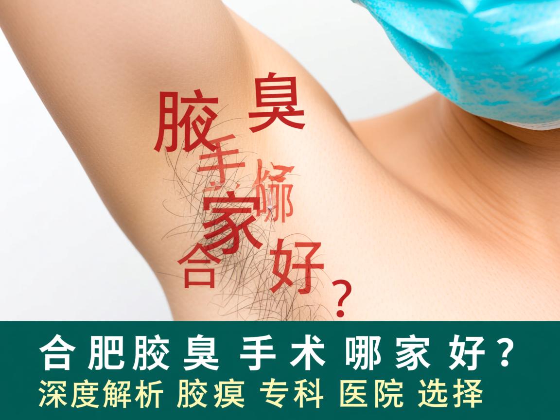 合肥腋臭手术哪家好？深度解析合肥腋臭专科医院选择