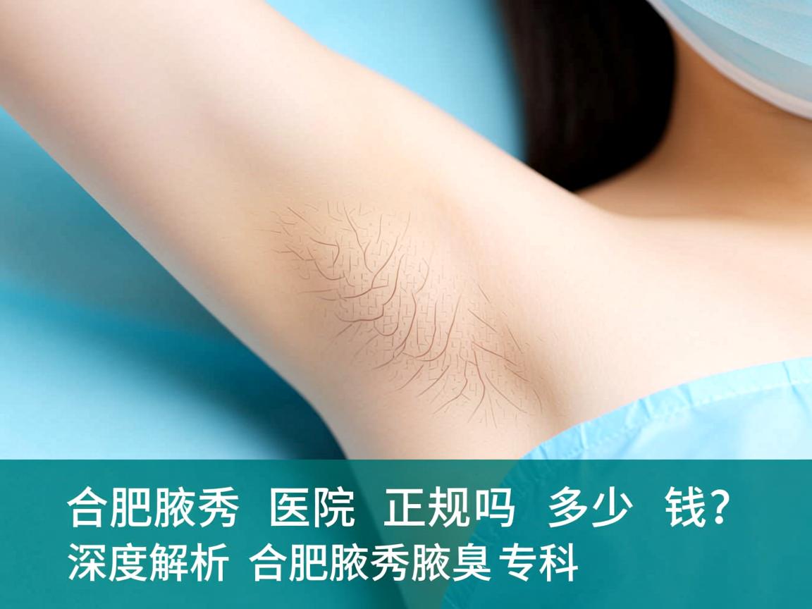 合肥腋秀医院正规吗多少钱？深度解析合肥腋秀腋臭专科