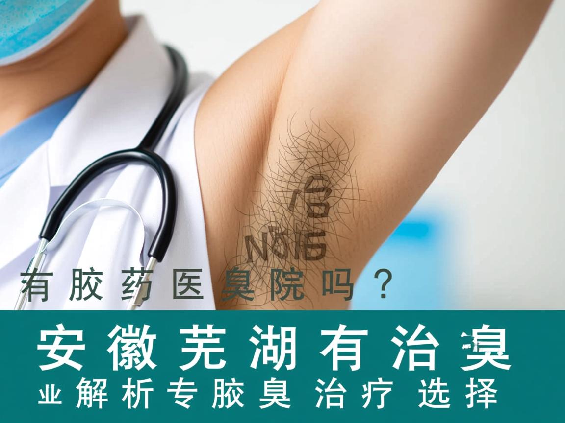 安徽芜湖有治疗腋臭的医院吗？专业解析腋臭治疗选择