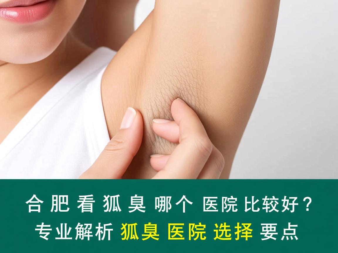 合肥看狐臭哪个医院比较好？专业解析狐臭医院选择要点