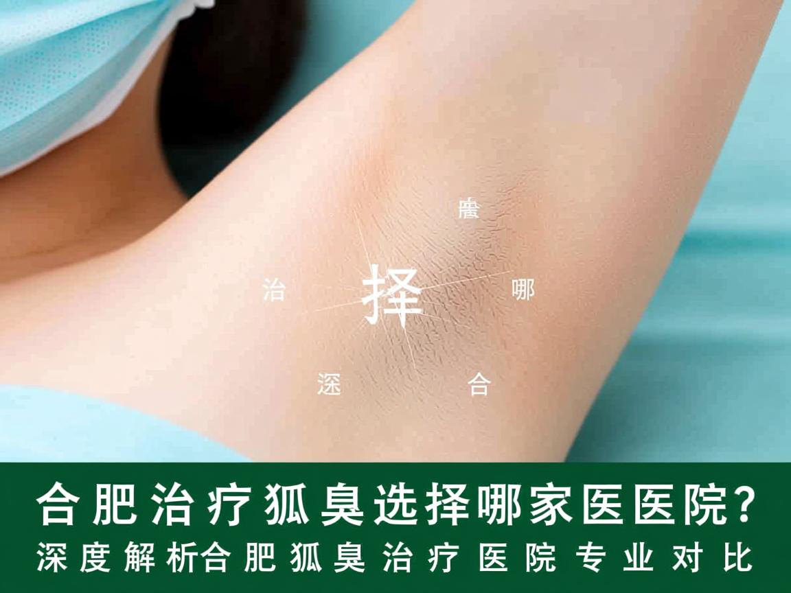 合肥治疗狐臭选择哪家医院？深度解析合肥狐臭治疗医院的专业对比