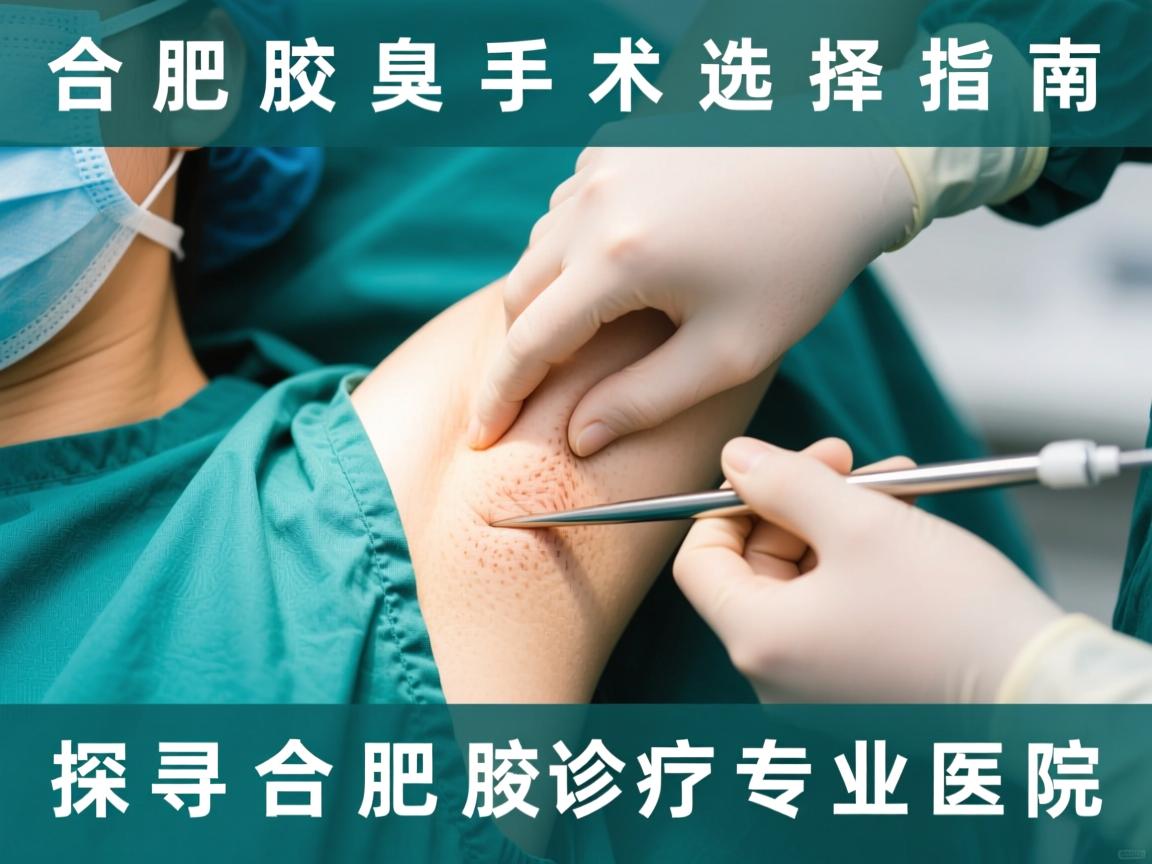 合肥腋臭手术选择指南，探寻合肥腋臭诊疗专业医院