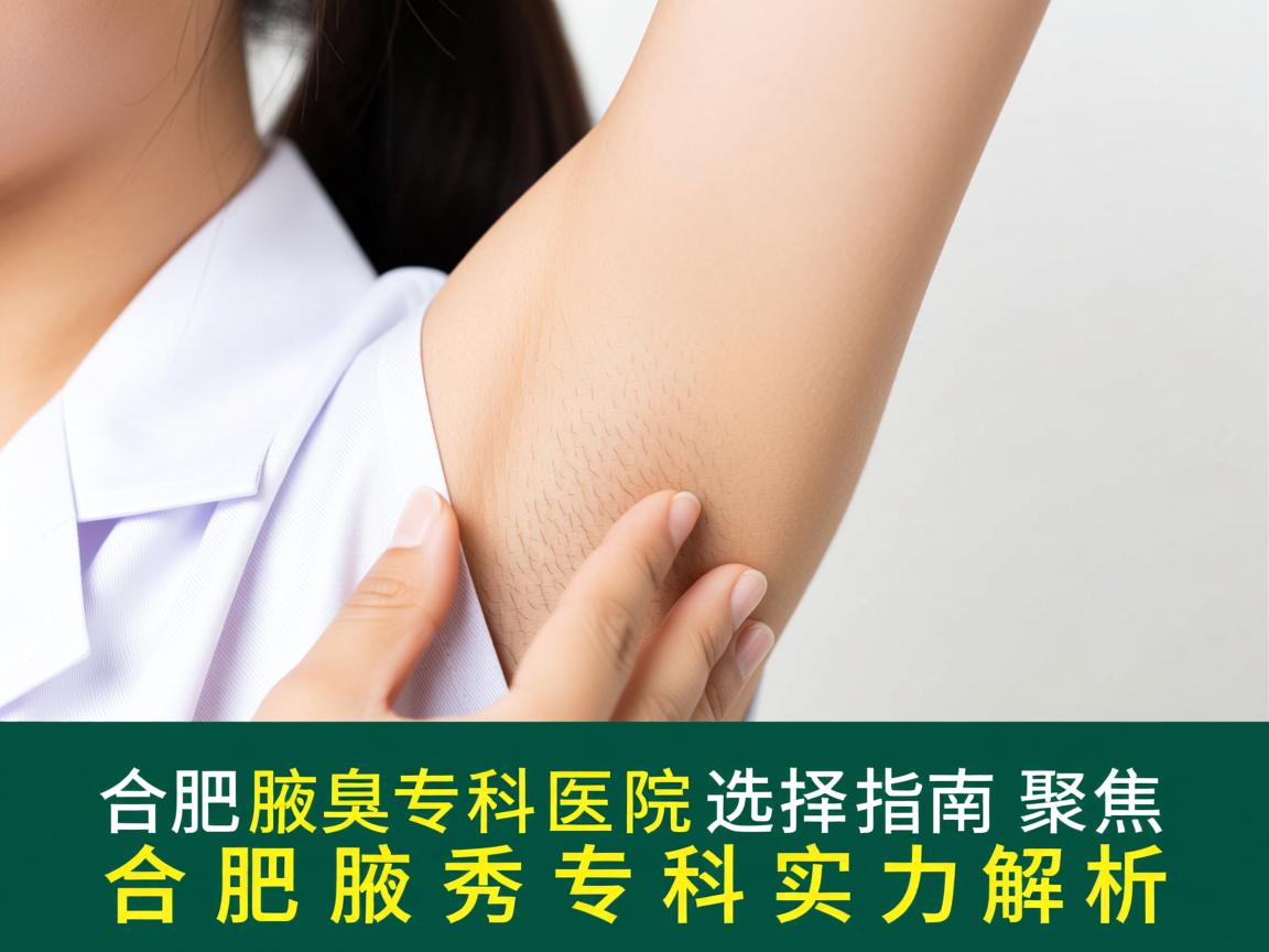 合肥腋臭专科医院选择指南，聚焦合肥腋秀专科实力解析